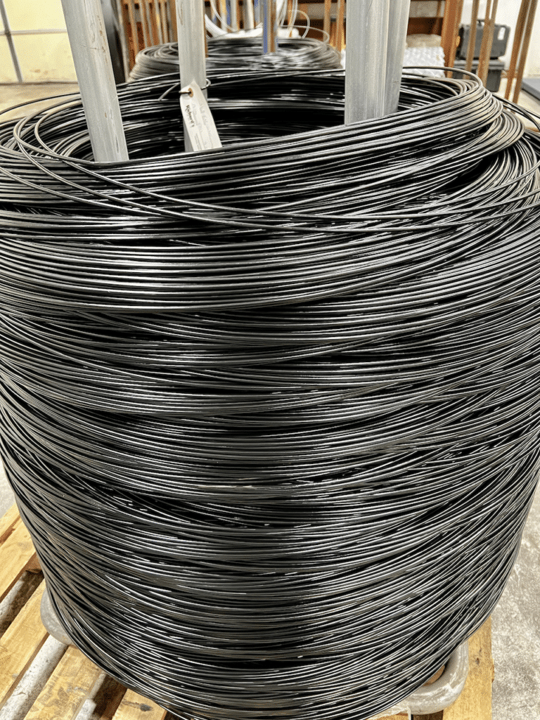 Galvanized Chain Link Wire Before Weaving